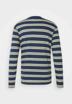 Mennace CLASSIC HORIZONTAL STRIPE UNISEX - Langarmshirt - Navy -Mennace Speichern 8d64a1c305a8479cb6e99fce9e3e61f2
