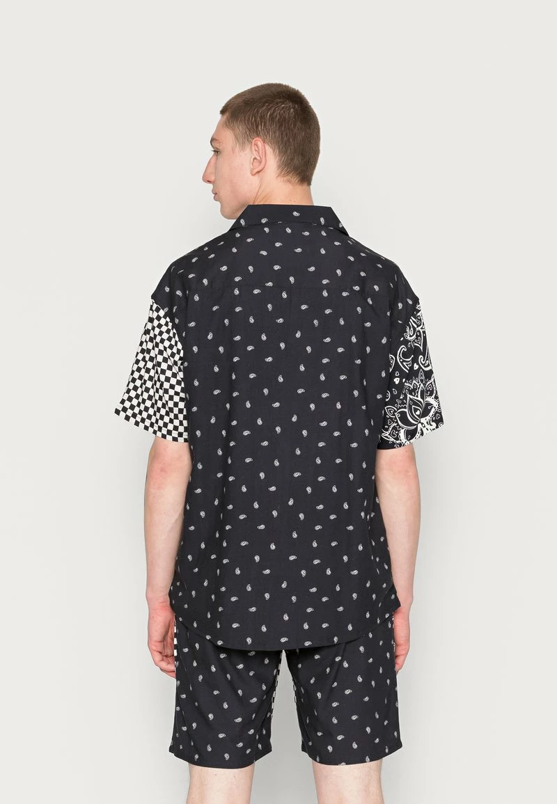 MENNACE PAISLEY CHECKERBOARD REVERE - Hemd - Black, Herren 3 MENNACE PAISLEY CHECKERBOARD REVERE - Hemd - Black, Herren – Bild 3