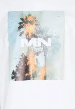 Mennace BURNING PALM TREE REGULAR UNISEX - T-Shirt Print - White -Mennace Speichern 965b257dbe9449f38ec6b7a01bca5a2d