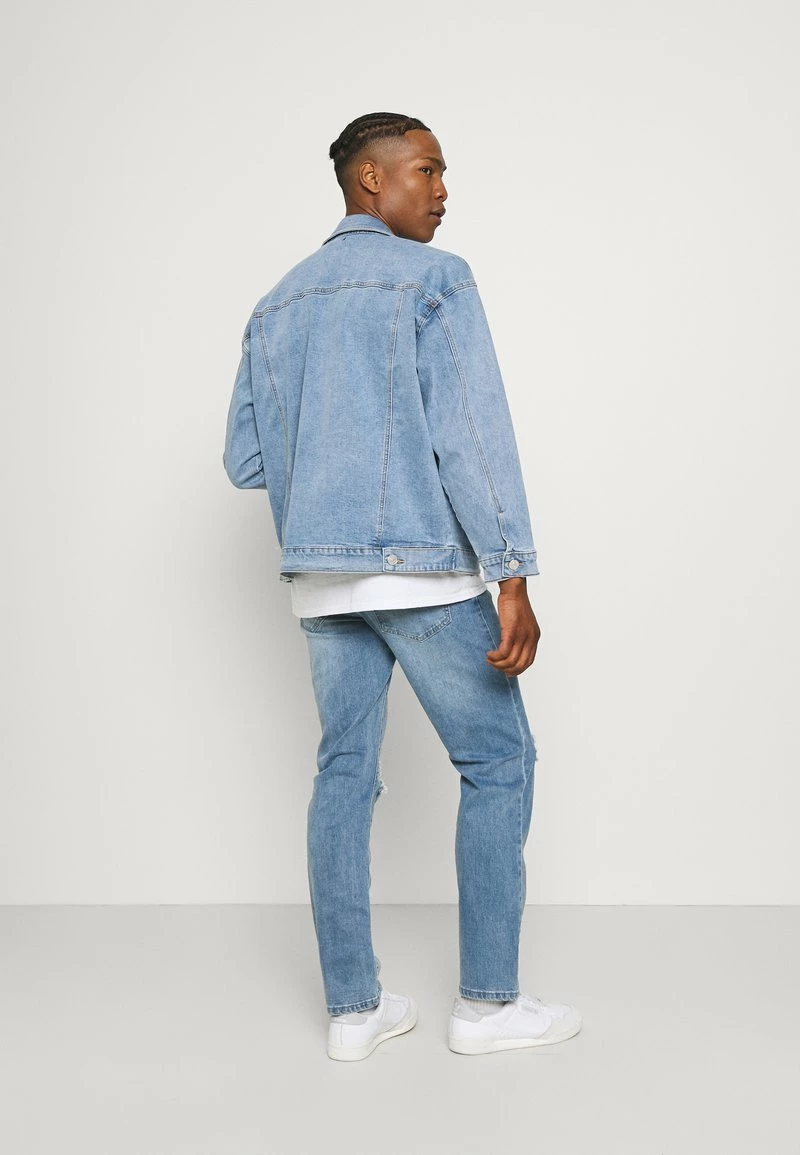 Mennace BREEZE LOOSE JACKET - Jeansjacke - Light Blue, Herren 3 Mennace BREEZE LOOSE JACKET - Jeansjacke - Light Blue, Herren – Bild 3