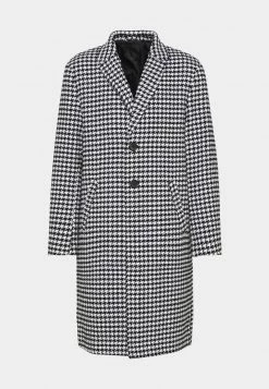 Mennace HENNESSEY HOUNDSTOOTH COAT - Klassischer Mantel - White, Herren -Mennace Speichern 9ee57864287145b6b482326097c07495