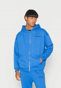 MENNACE UNISEX ESSENTIAL ZIP THROUGH HOODIE UNISEX - Sweatjacke - Blue