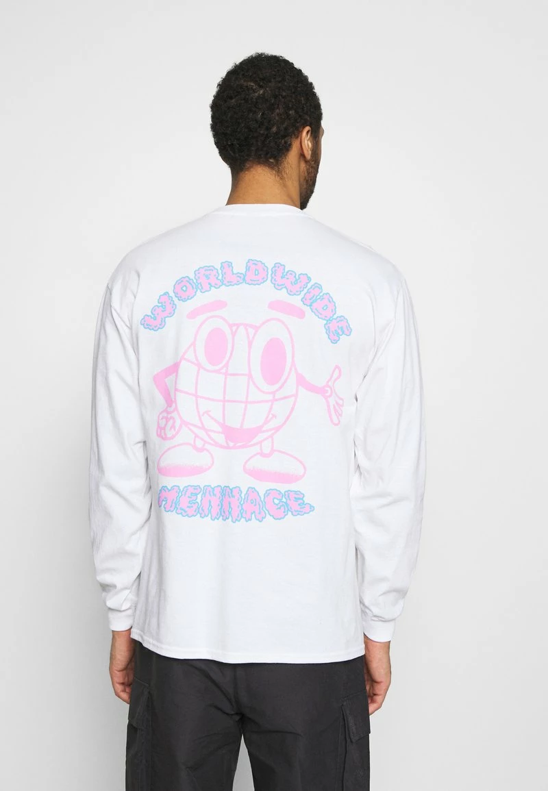 MENNACE WORLDWIDE - Langarmshirt - White, Herren 3 MENNACE WORLDWIDE - Langarmshirt - White, Herren – Bild 3