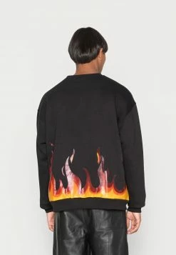 MENNACE FLAME UNISEX - Sweatshirt - Black -Mennace Speichern b9eb28cea05b4655a5a242b2a1329a65