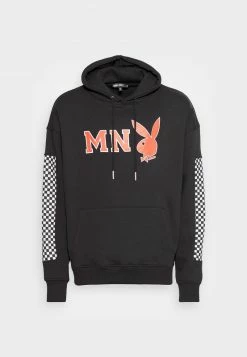 Mennace PLAYBOY MN BUNNY CHECKERBOARD HOODIE UNISEX - Sweatshirt - Black -Mennace Speichern ba67b39817804237a6fc26a10b94baae