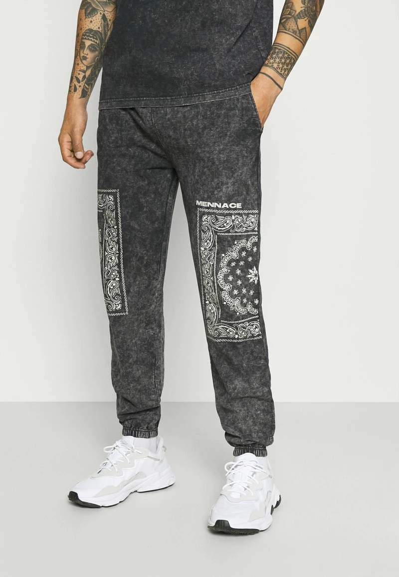 Mennace ROSEBOWL BANDANA REGULAR JOGGER - Jogginghose - Black, Herren 2 Mennace ROSEBOWL BANDANA REGULAR JOGGER - Jogginghose - Black, Herren – Bild 2