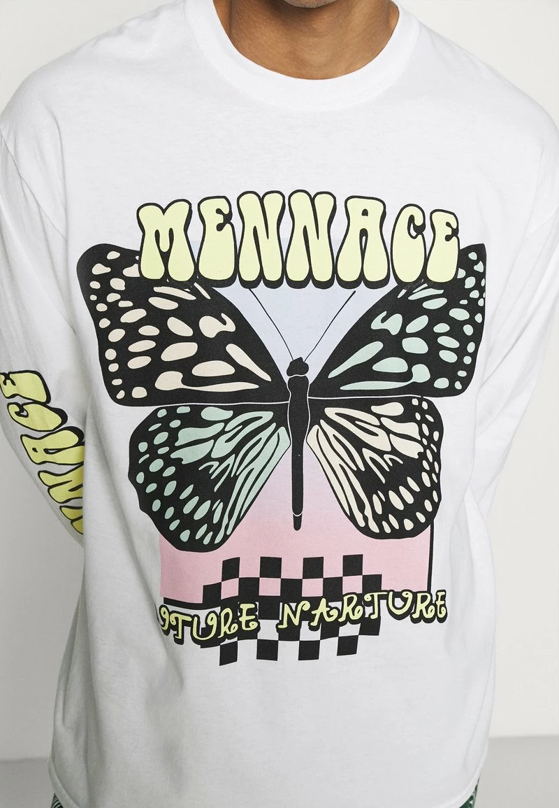 Mennace MESUNDAZE BUTTERFLY - Langarmshirt - White, Herren 6 Mennace MESUNDAZE BUTTERFLY - Langarmshirt - White, Herren – Bild 6