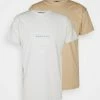 Mennace ESSENTIAL REGULAR 2 PACK UNISEX - T-Shirt Print - Tan