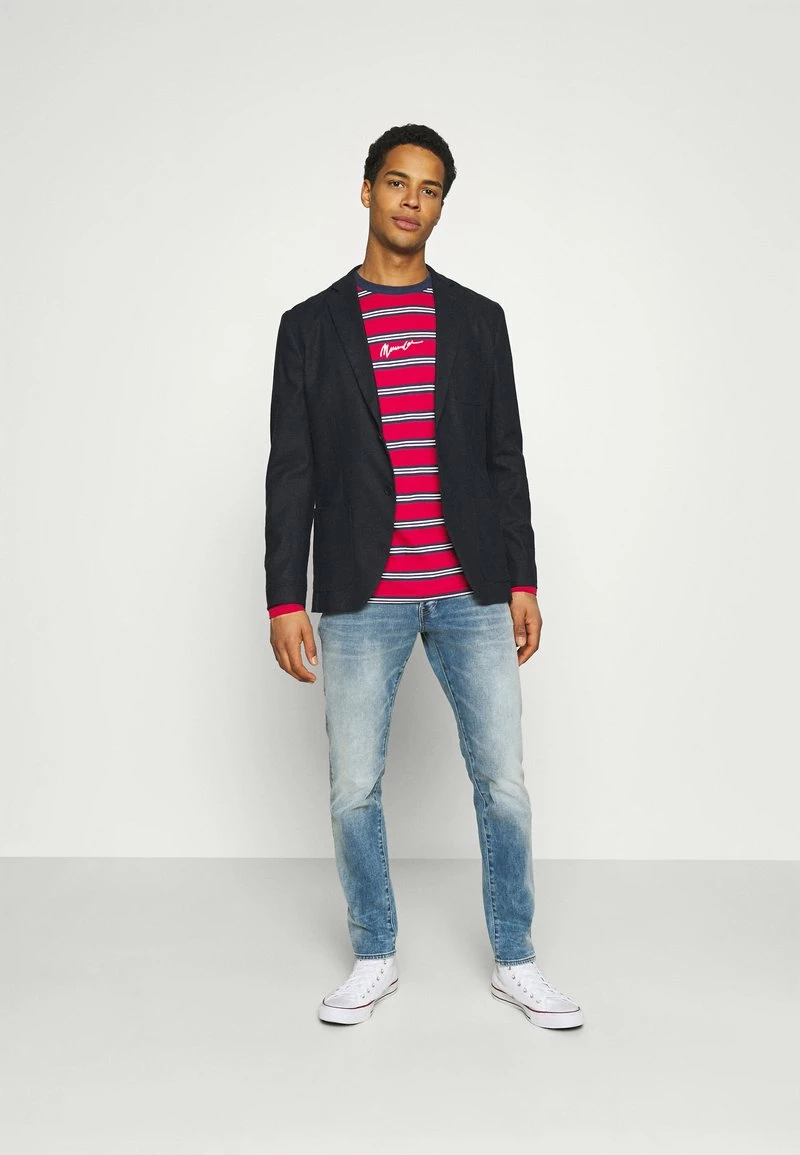 Mennace CLASSIC HORIZONTAL STRIPE UNISEX - Langarmshirt - Red 2 Mennace CLASSIC HORIZONTAL STRIPE UNISEX - Langarmshirt - Red – Bild 2