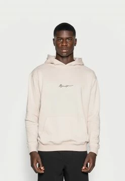 Mennace ESSENTIAL SIG HOODIE UNISEX - Kapuzenpullover - Beige