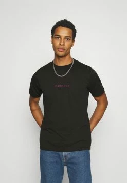 Mennace ESSENTIAL DROP SHOULDER UNISEX - T-Shirt Print - Black