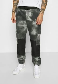 Mennace TIE DYE TEXTURE MIX - Jogginghose - Charcoal, Herren