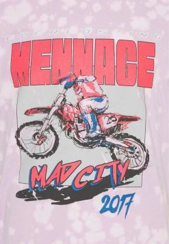MENNACE MAD CITY - T-Shirt Print - Lilac, Herren -Mennace Speichern ce742cfc526443cab3827b925fe35264