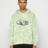 Mennace SWIRL DYE MOTOR HOODIE - Sweatshirt - Light Green, Herren