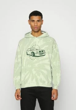 Mennace SWIRL DYE MOTOR HOODIE - Sweatshirt - Light Green, Herren