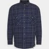 Mennace DOUBLE POCKET DISTRESSED CHECK UNISEX - Hemd - Blue
