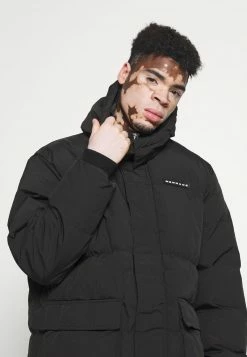 Mennace MIRROR LONGLINE PUFFER JACKET - Wintermantel - Black, Herren -Mennace Speichern d9d7dd8e3da149d4be5a9ab0c6a88fb4