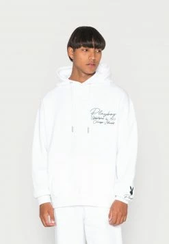 Mennace PLAYBOY SIGNATURE BUNNY HOODIE UNISEX - Sweatshirt - White -Mennace Speichern da9a6bb3e7da4b618042523aea91fffc