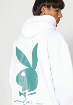 Mennace PLAYBOY SIGNATURE BUNNY HOODIE UNISEX - Sweatshirt - White -Mennace Speichern de8a63a5aca545dd923c2a2164f5e8aa