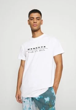 Mennace CLUB TENNIS COURT UNISEX - T-Shirt Print - White
