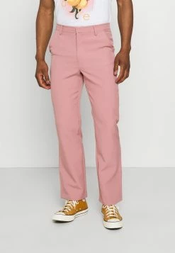Mennace ON THE RUN STRAIGHT LEG TAILORED TROUSER - Stoffhose - Pink, Herren