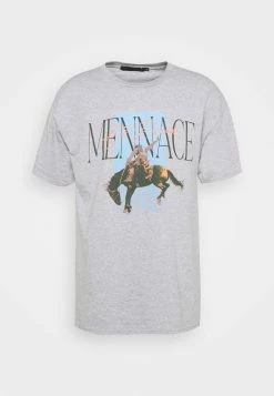 Mennace ROSEBOWL RODEO REGULAR - T-Shirt Print - Grey, Herren -Mennace Speichern e30bf5f0d0444fb489d51aa5250261e5