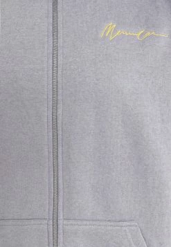 Mennace ESSENTIAL RELAXED ZIP TRHOUGH HOODIE UNISEX - Sweatjacke - Grey -Mennace Speichern e3da23eb45074480ab90ec4d48bd0e79