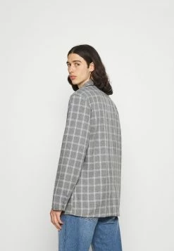 Mennace BREEZE DOUBLE BREASTED CHECK SUIT JACKET - Sakko - Grey, Herren -Mennace Speichern e5bef96cd54848109f0a6ee7165b141d