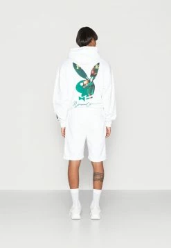 Mennace PLAYBOY SIGNATURE MID LENGTH UNISEX - Shorts - White -Mennace Speichern e6b62da4942b4cf2ae59b22ee3c9ed17