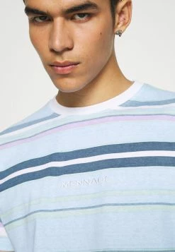 Mennace UNISEX SUNDAZE STRIPED REGULAR - T-Shirt Print - Light Blue -Mennace Speichern e93389a3e42c4e4a924dd7520a10ec56