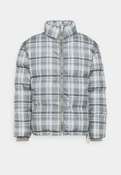 Mennace EVIAN CHECK PUFFER JACKET - Winterjacke - Blue, Unisex -Mennace Speichern ea8fac3aadd44877a5c97bdaa7aea8fa
