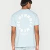 MENNACE CIRCULAR LOGO PRINT UNISEX - T-Shirt Print - Light Blue