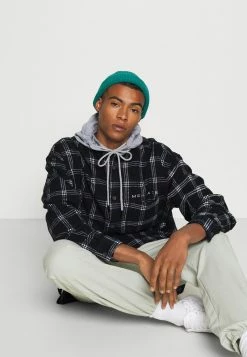 Mennace HENNESSEY HOODED CHECK OVERSHIRT - Leichte Jacke - Navy, Herren -Mennace Speichern ec743cc39de047ac89aebe2a06778fd5