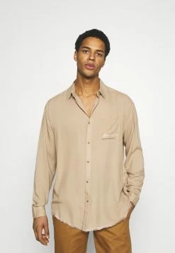Mennace FRAYED PLAIN UNISEX - Hemd - Light Brown