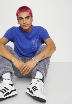 Mennace SEIZE THE DAY - T-Shirt Print - Blue, Herren -Mennace Speichern efa66ed13398478a8b78d2a6eaf08eeb