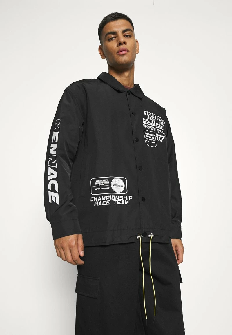 Mennace BOYS CLUB COACH JACKET - Leichte Jacke - Black, Herren 1 Mennace BOYS CLUB COACH JACKET - Leichte Jacke - Black, Herren