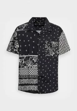 MENNACE PAISLEY CHECKERBOARD REVERE - Hemd - Black, Herren 8 MENNACE PAISLEY CHECKERBOARD REVERE - Hemd - Black, Herren -Mennace Speichern f3d78ddc68d94e3abb7463198623422e