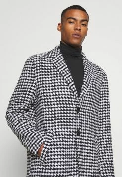 Mennace HENNESSEY HOUNDSTOOTH COAT - Klassischer Mantel - White, Herren -Mennace Speichern f60e2bc990f5454d996c2804db3837fc