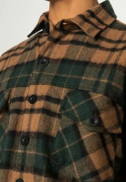 MENNACE BRUSH CHECK OVERSHIRT - Leichte Jacke - Green, Herren -Mennace Speichern f6722420e43e4c63b7f39d01d260792f