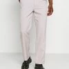 Mennace HAVANA CHAIN STRAIGHT TROUSER - Stoffhose - Light Grey, Herren