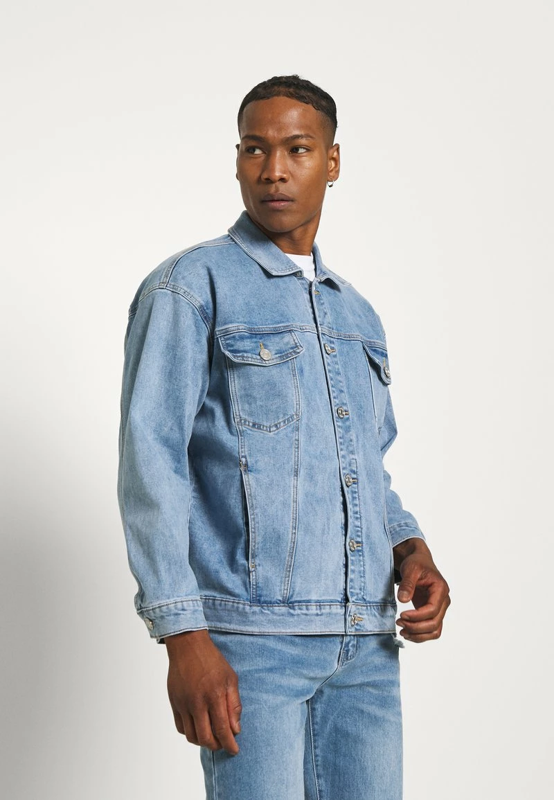 Mennace BREEZE LOOSE JACKET - Jeansjacke - Light Blue, Herren 1 Mennace BREEZE LOOSE JACKET - Jeansjacke - Light Blue, Herren