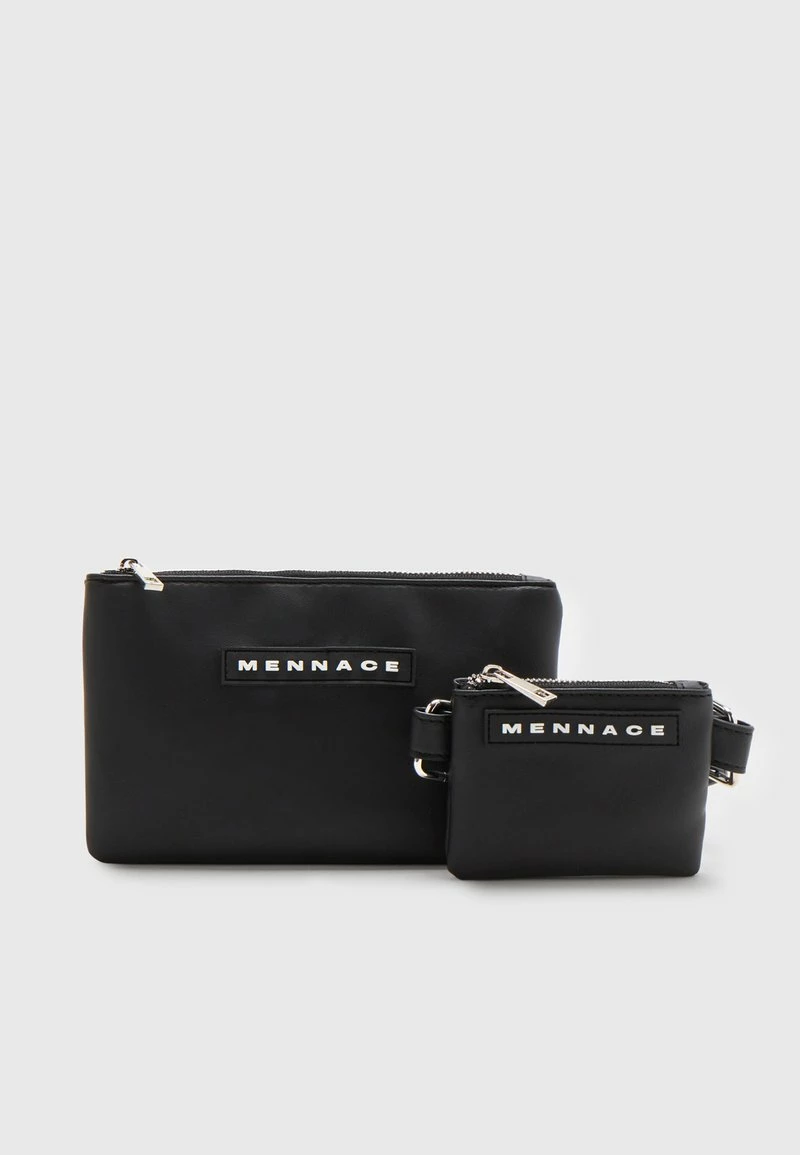 Mennace CROSSBODY DOUBLE BAG BRANDED BADGE SET UNISEX - Umhängetasche - Black 1 Mennace CROSSBODY DOUBLE BAG BRANDED BADGE SET UNISEX - Umhängetasche - Black