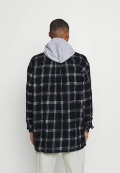 Mennace HENNESSEY HOODED CHECK OVERSHIRT - Leichte Jacke - Navy, Herren -Mennace Speichern fbd7f14176844d15b0a0cc134fa87fd2