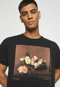 Mennace ROSEBOWL BASKET OF ROSES - T-Shirt Print - Washed Black, Herren -Mennace Speichern fe86816bca6548219da35b7130311d4f
